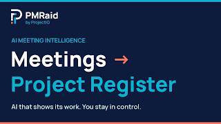 PMRaid: AI-Powered Project Intelligence & Risk Management | Full Demo