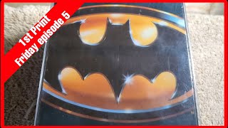 1St Print Friday Episode Showcasing 1989 Batman Vhs