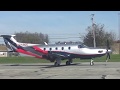 Pilatus Pc-12NG N711NX start-up & take off from York Airport