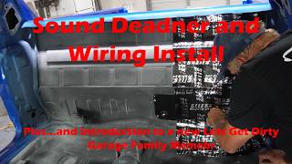 1970 el Camino Wiring and Sound Deadening And a bonus peek at a new family member