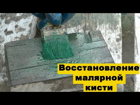 Очистка высохшей кисточки