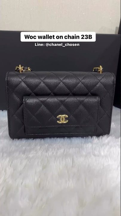 chanel black long wallet leather