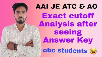AAI JE ATC & AO Exact cutoff Analysis | Exam Track Centre | Sanjay