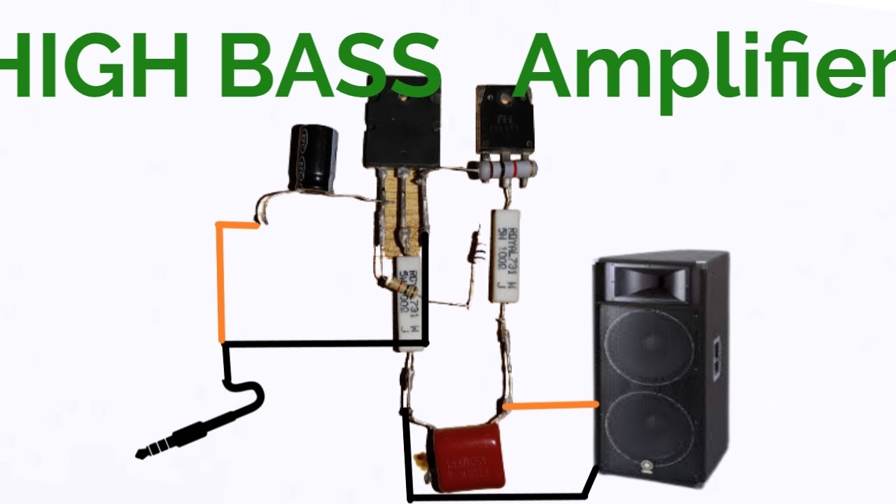 🔊 DIY Power Amplifier Circuit | Using Two MOSFETs | High Bass & Clear Sound