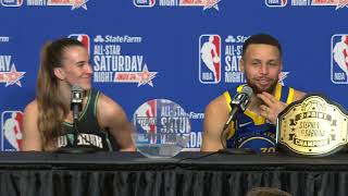 Stephen Curry \& Sabrina Ionescu on Historic NBA All-Star 3-Point Challenge