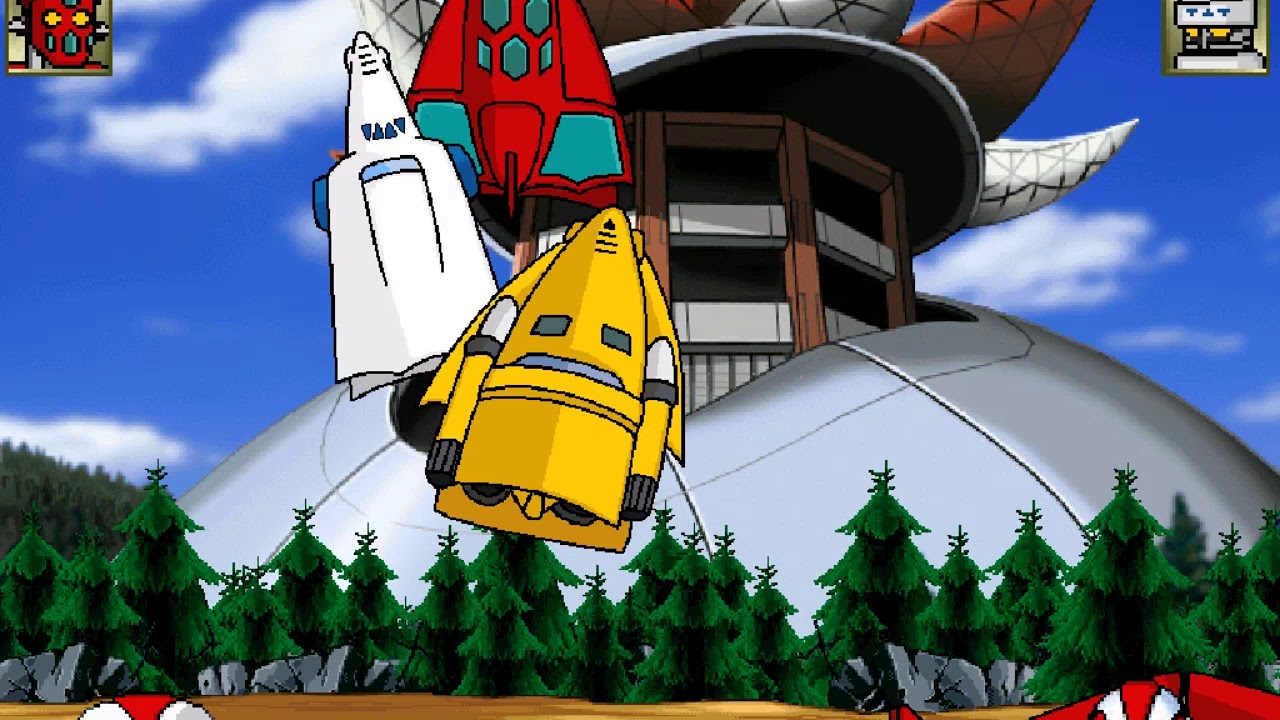 Getter robot 1 vs Getter 2 - getter 1 moveset mugen