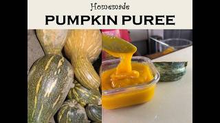 How to make HOMEMADE PUMPKIN PURÉE, without the oven
