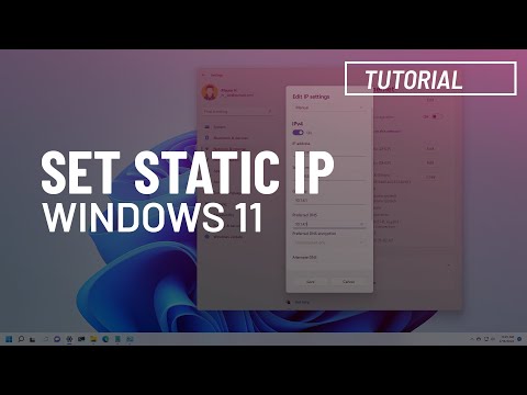Video Windows 11: Set a static IP address (all the ways) - youtube