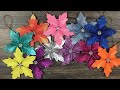 DIY:  How to make Christmas tree flower ornaments / Christmas decoration / Decoracion para Navidad