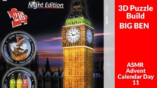 [ASMR] Ravensburger 3D Puzzle Build  BIG BEN (Whispering) Advent Calendar Day 11
