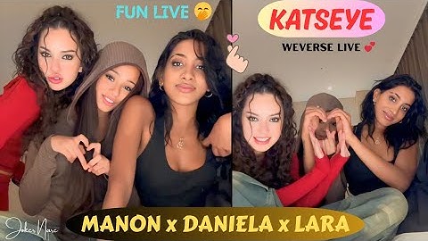 ✨(ALL SUB) KATSEYE MANON, DANIELA And LARA WEVERSE LIVE 😻💖🤭(05.04.25)  #weverselive #katseye