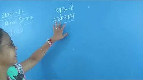 Hindi grammar class 1 charter 8 Sarwnaam part 2 by Gauri by Gauri Kumari