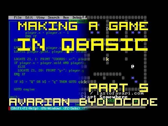 Making a QBASIC game part 5/? class=