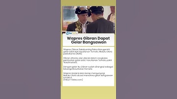 Wapres Gibran Dapat Gelar Bangsawan Kesultanan Ternate, Diarak Warga hingga Kakinya Dibasuh!