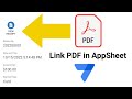 How to  link pdf file automation in appsheet