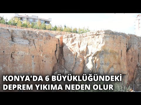 Konya'da 6 büyüklüğündeki deprem yıkıma neden olur