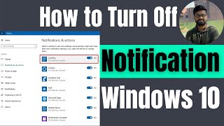 how to turn off notifications on windows10 2024 - 5 minute solution