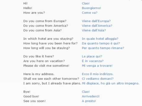 Italian lesson/English lessons how to study Italian  3 (Getting to know others)