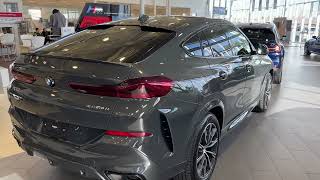 2022 BMW X6 40i Dravit Grey with Black interior