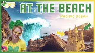 Playing With Toys At The Beach | Brecky Breck Plays In The Pacific Ocean