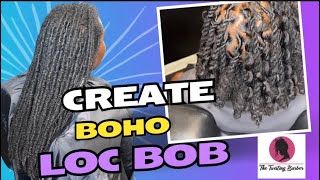 Boho Loc Bob tutorial #locs #boho#boholocs#2strandtwist#naturalhair l