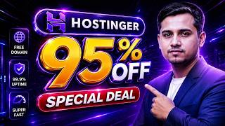 Buy Hostinger Hosting Up to 95% off using this discount link. Extra 20% discount link in Description