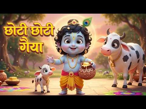 Choti Choti Gaiya | छोटी छोटी गैया छोटे छोटे ग्वाल | Little Krishna Bhajan Balleela | ChickuChikki