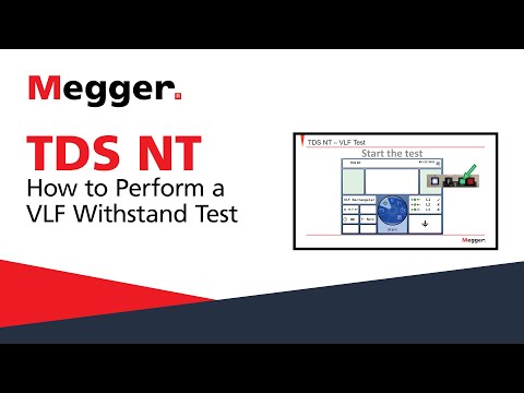 TDS NT - How to Perform a VLF Withstand Test