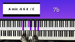 2-5-1 substitute to make you sound like a pro || Play the 4m-7b-1 instead of 2-5-1||All major keys
