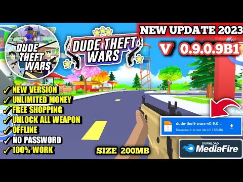 #2023 Dude Theft Wars Mod Apk v0.9.0.9B1 Terbaru 2024 Unlimited Money | Latest Version