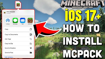 (iOS 17) HOW TO INSTALL ADDONS/TEXTURES in Minecraft PE iOS 17 (How To Fix mcpack Import Error)