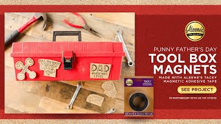 Punny Fathers Day Tool Box Magnets