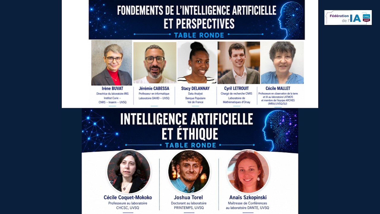 Fédération de l'IA UVSQ #3 | IA : applications, fondements scientifiques et enjeux éthiques