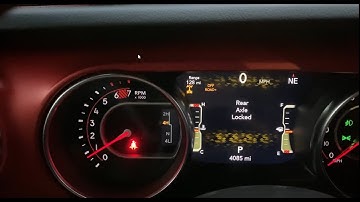 Yes! You can Lock your rear locker in 4 high on a Jeep JLU Rubicon