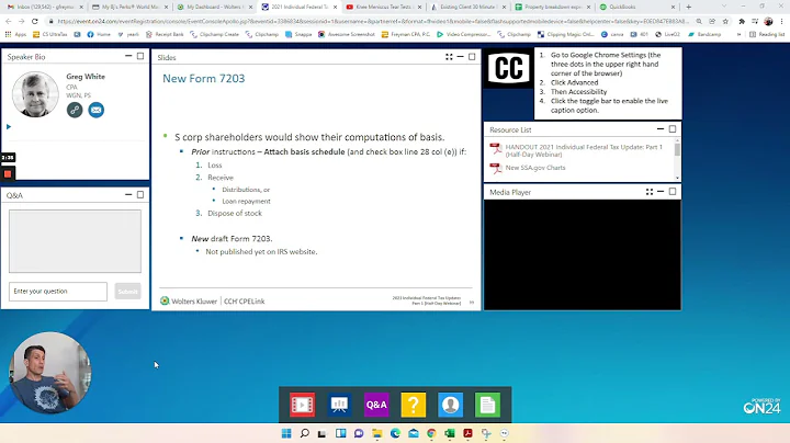 IRS Form 7203 Developments - Shareholder Basis Reporting For S Corporations 2021