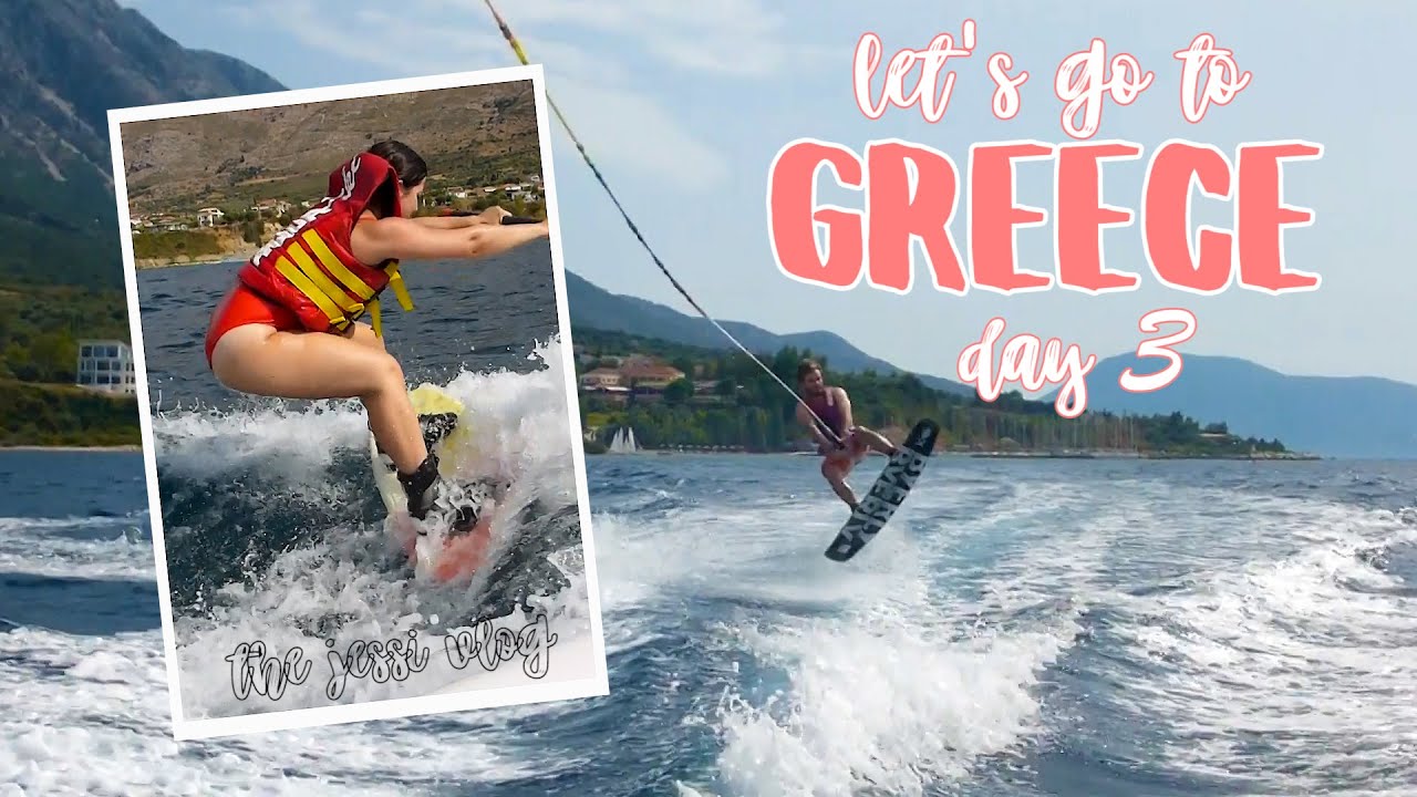 GREECE VLOG | Day 3 // Mountain 5k, more windsurfing, and attempting to wakeboard!