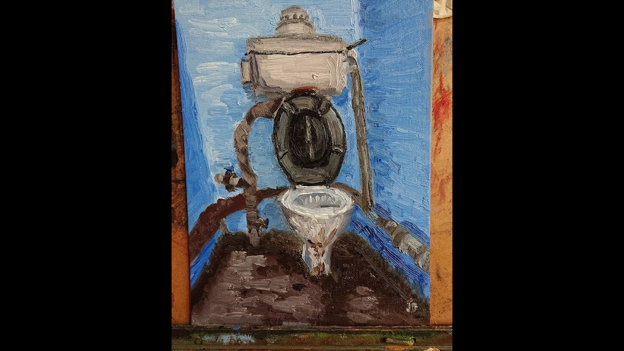 Oil Painting of a Toilet Full Video YouTube