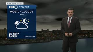 Forecast: More clouds with a few showers Sunday