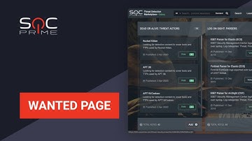 Wanted page at Threat Detection Marketplace (TDM)