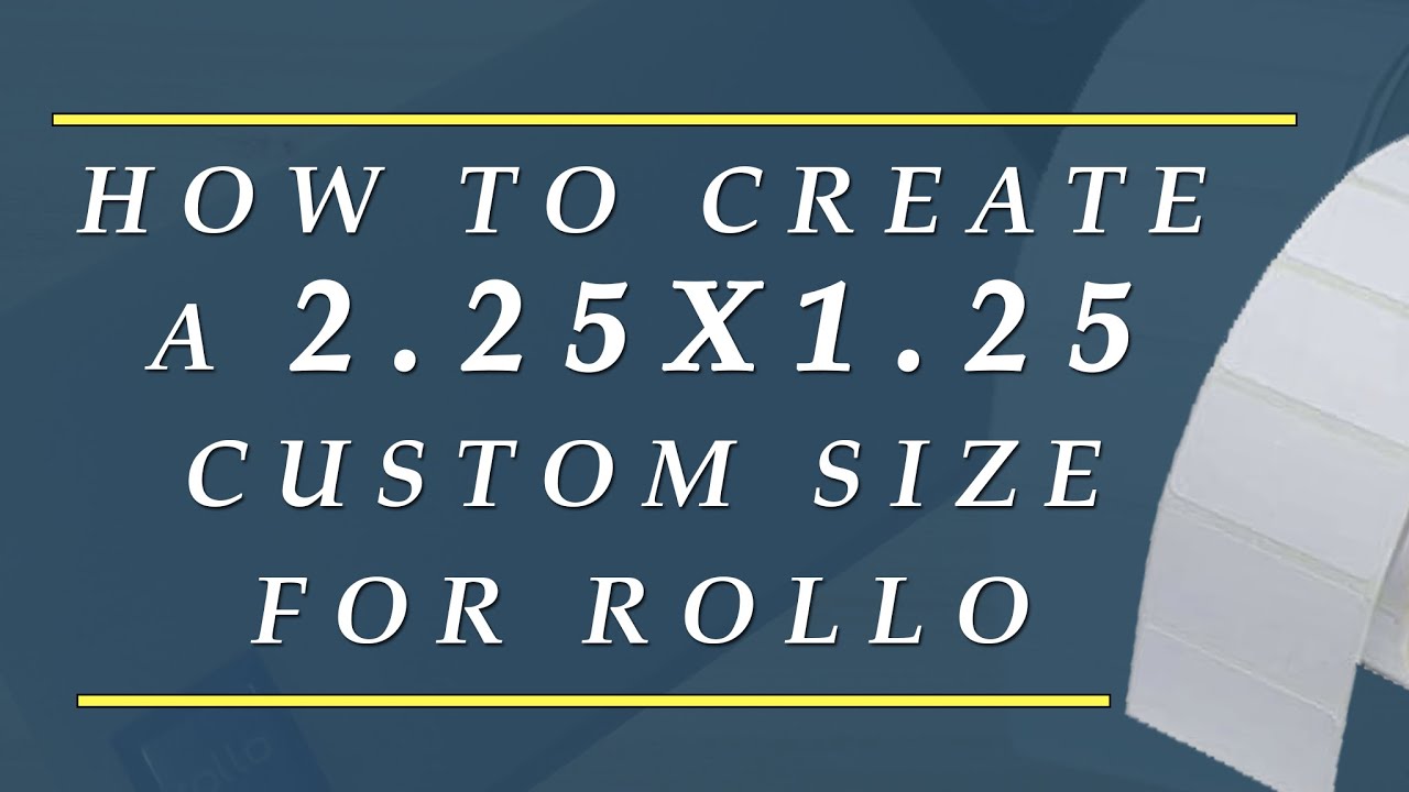 2.25x1.25 Custom Size for Rollo Windows 
