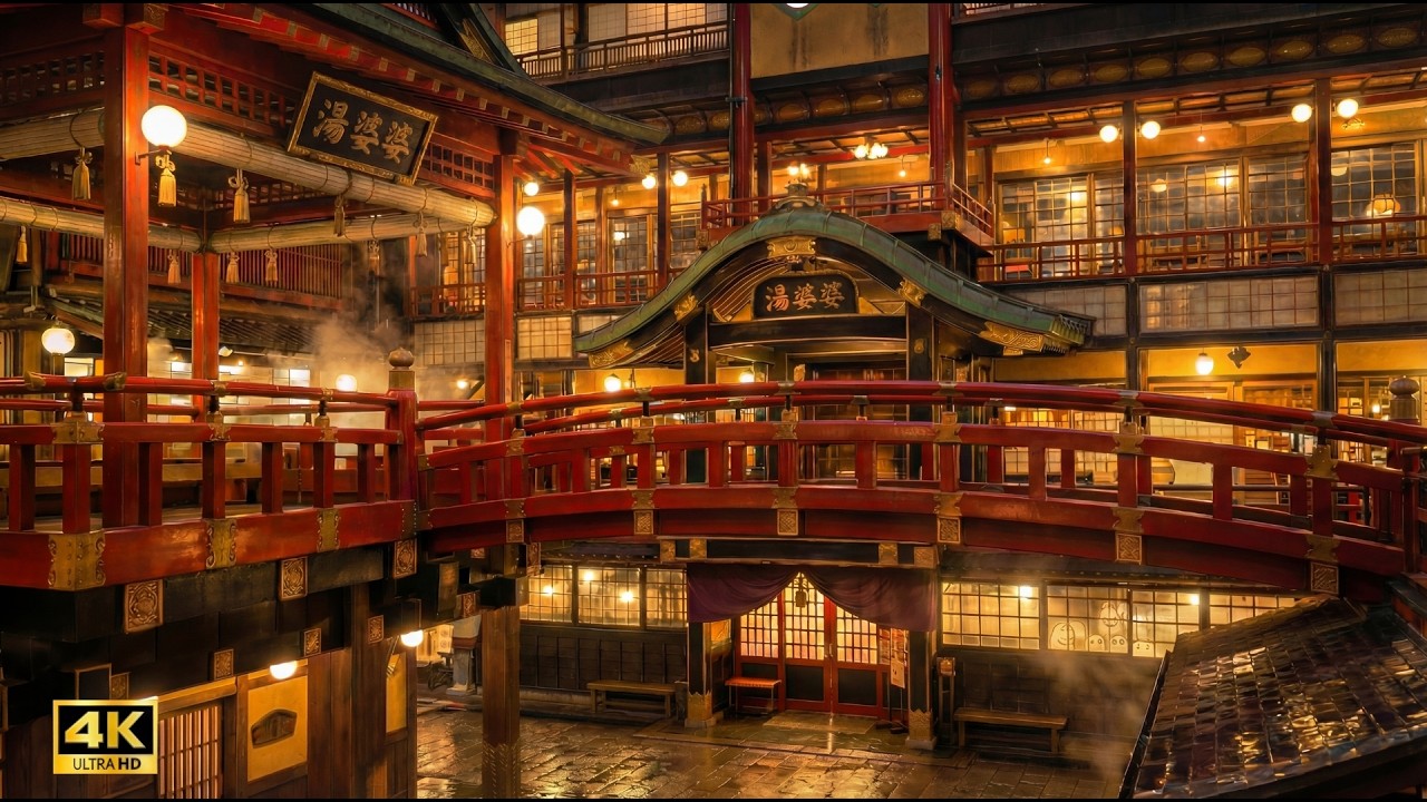 【AI実写化】千と千尋の神隠しの世界を探索した時の映像 / AI Recreates the World of Spirited Away in Real Life
