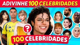 Adivinha 100 Celebridades em 3 Segundos 🤔✅ Cantores - Atores - YouTubers - TikTokers