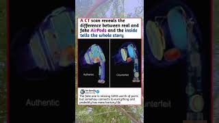 "CT Scan Shows Real vs Fake AirPods – The Inside Difference is Shocking 😱"