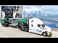 Portland Oregon Looks AMAZING - American Truck Simulator | Thrustmaster Wheel &amp; Shifter