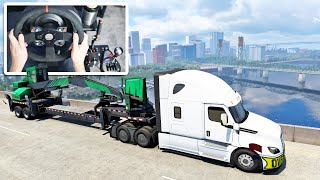 Portland Oregon Looks AMAZING - American Truck Simulator | Thrustmaster Wheel &amp; Shifter