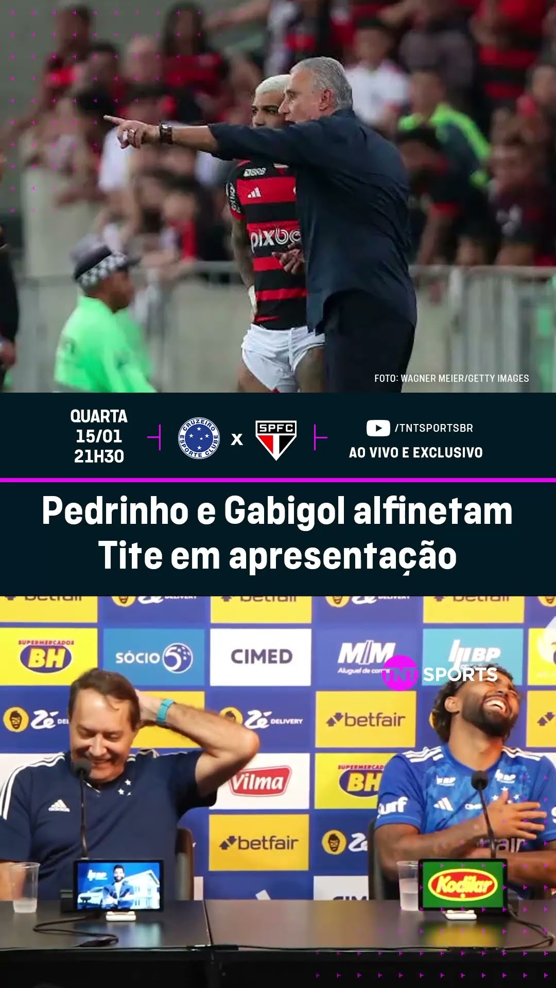 GABIGOL ALFINETA TITE NA COLETIVA DE APRESENTAÇÃO NO CRUZEIRO!