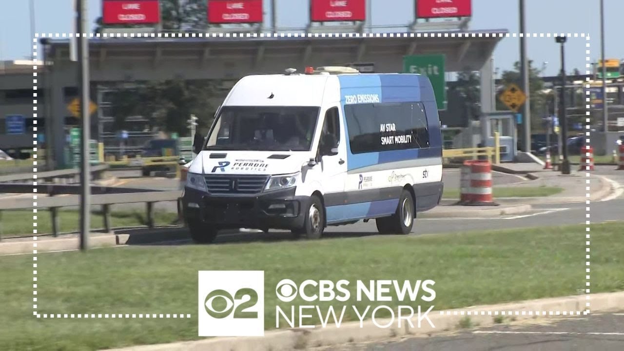 Port Authority testing autonomous shuttle vans at Newark Liberty Airport