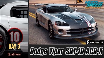 Need For Speed No Limits: Dodge Viper SRT-10 ACR-X | Proving Grounds (Day 3 - Qualifiers)