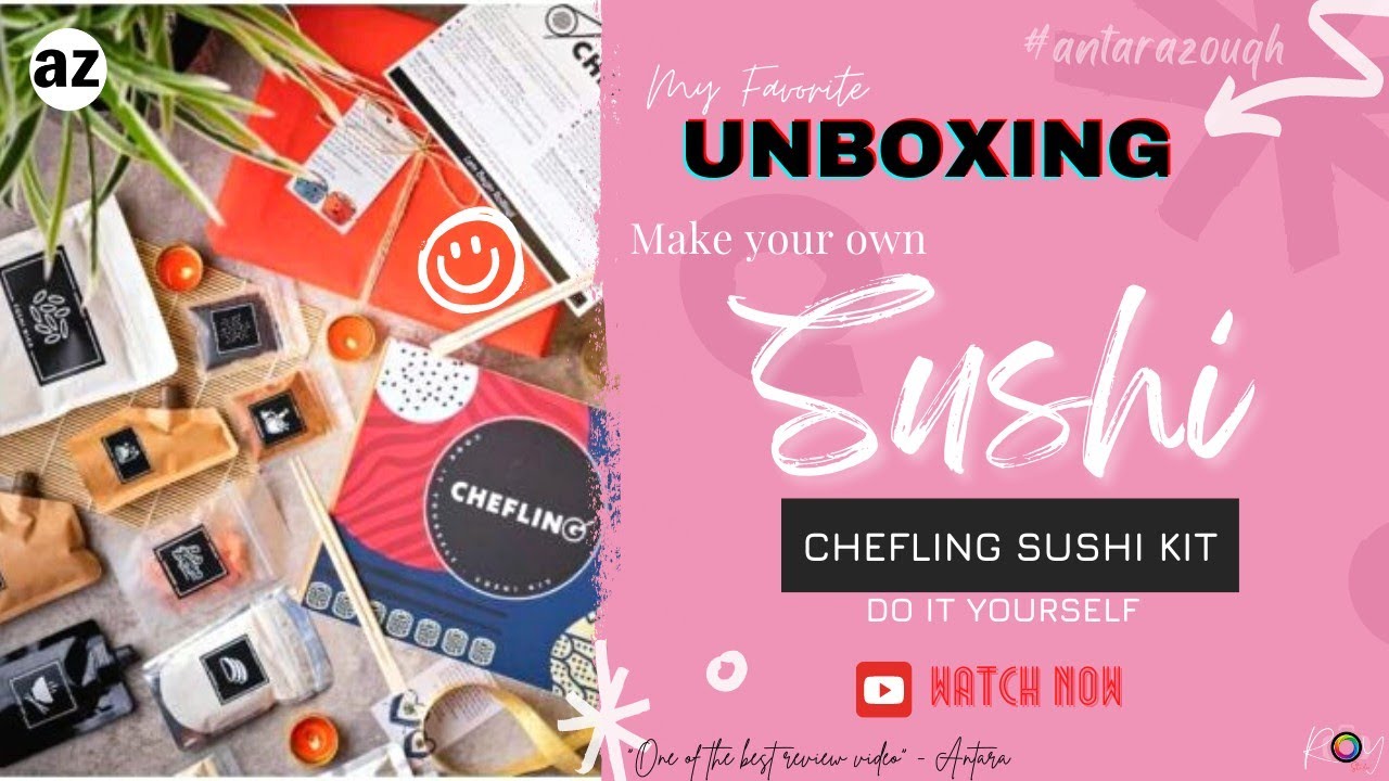 CHEFLING SUSHI KIT - Cook It Yourself, Unboxing DIY Sushi Kit