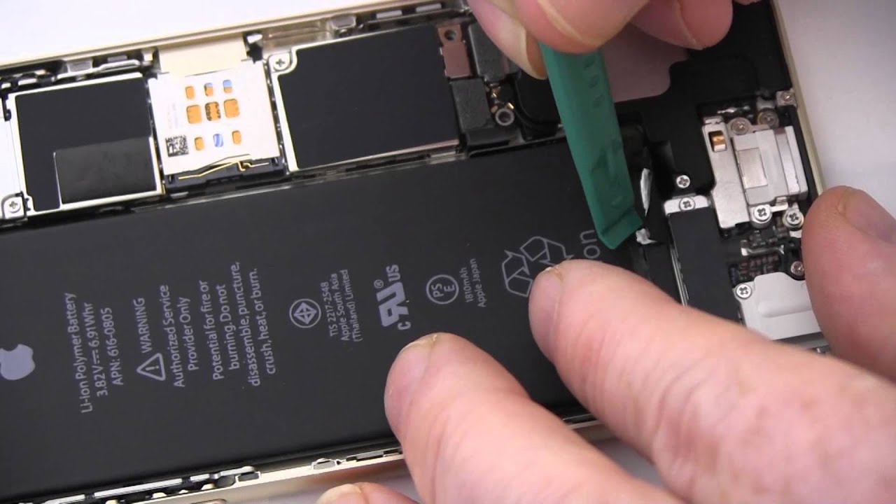 How to Replace Your Apple iPhone 6 A1586 Battery - YouTube